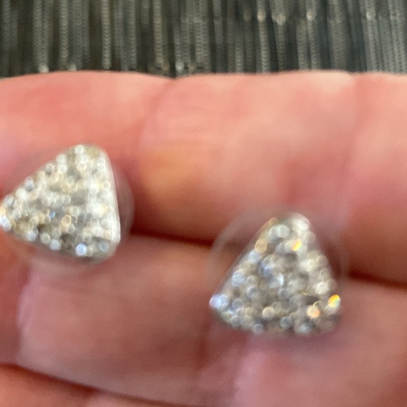 Silver and “glass “ beaded necklace with matching earrings - Picture 3 of 4